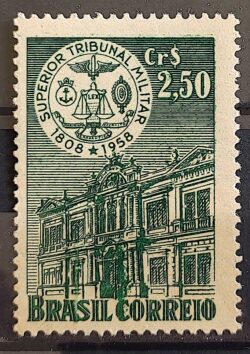 C 404 Selo Sesquicentenario Superior Tribunal Militar Direito Justica 1958 1