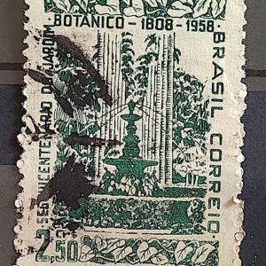 C 412 Selo Sesquicentenario do Jardim Botanico Rio de Janeiro 1958 Circulado 1