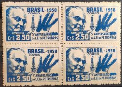 C 425 Selo Petrobras Petroleo Energia Economia Presidente Getulio Vargas 1958 Quadra 1
