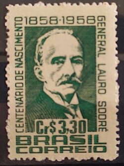 C 427 Selo Centenario General Lauro Sodre Politica Militar 1958 2