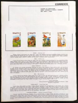 Edital 1973 149 Fauna Flora Sem Selo 1