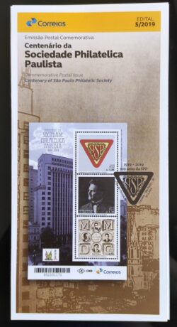 Edital 2019 05 Centenario Sociedade Philatelica Paulista SPP Servico Postal Sem Selo