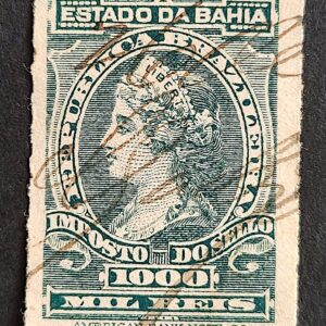 Imposto do Selo Fiscal Bahia 1000 Reis