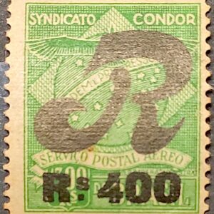 K10 Selo Syndicato Condor Taxa de Registro Sobrecarga Preta 1928