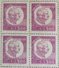 A 60 Selo Centenario Jose da Silva Paranhos Barao do Rio Branco Diplomacia 1945 Quadra