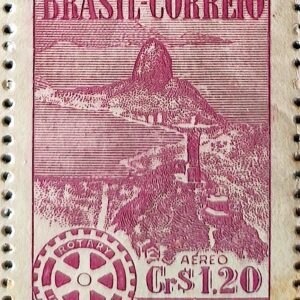 A 64 Selo Aereo Convencao Internacional do Rotary Club Rio de Janeiro 1948 2