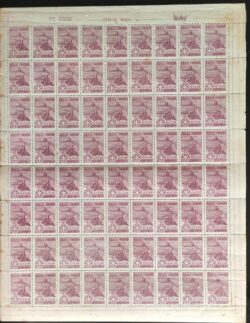 A 63 Selo Aereo Convencao Internacional do Rotary Club Rio de Janeiro 1948 Folha