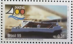 C 2181 Selo 400 Anos de Natal Forte Militar 1999