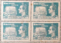 C 265 Selo Congresso Brasileiro de Teatro Joao Caetano dos Santos 1951 Quadra 1