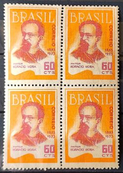 C 313 Selo Centenario Pintor Horacio Hora 1953 Quadra