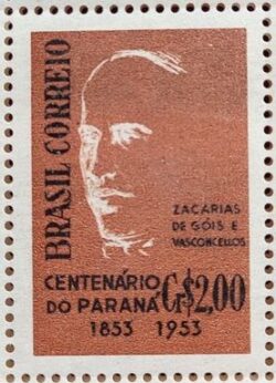 C 325 Selo Centenario do Parana Zacarias de Gois e Vasconcellos Personalidade 1954