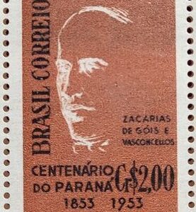 C 325 Selo Centenario do Parana Zacarias de Gois e Vasconcellos Personalidade 1954