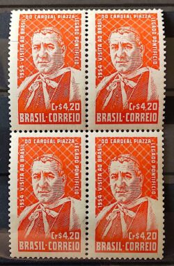 C 344 Selo Cardeal Piazza Personalidade Religiao 1954 Quadra