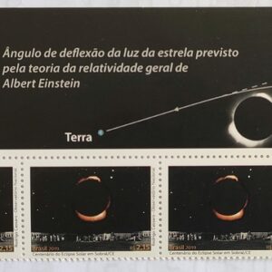 C 3820 Selo Eclipse Solar Sobral Lua Sol 2019 Com Vinheta Sup