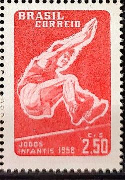 C 407 Selo Jogos Infantis Rio de Janeiro Crianca Infantil 1958