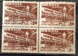 C 409 Selo Sesquicentenario da Imprensa Oficial Comunicacao 1958 Quadra