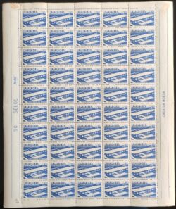 C 418 Selo Construcao de Braslia 1958 Folha