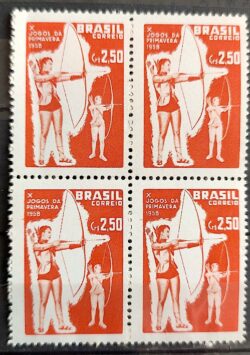 C 422 Selo Jogos da Primavera 1958 Quadra