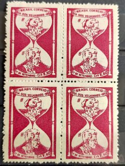 C 423 Selo Dia dos Velhinhos 1958 Quadra