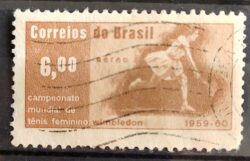A 101 Selo Aereo Tenis Feminino Maria Ester Bueno 1960 Circulado 2