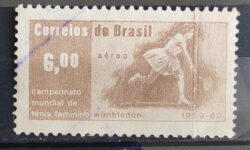 A 101 Selo Aereo Tenis Feminino Maria Ester Bueno 1960 Circulado 3