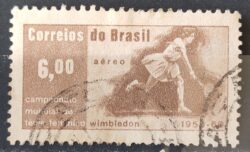 A 101 Selo Aereo Tenis Feminino Maria Ester Bueno 1960 Circulado 7