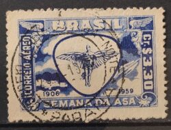 A 88 Selo Aereo Semana da Asa Aviao Aviacao 1959 Circulado 10