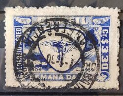 A 88 Selo Aereo Semana da Asa Aviao Aviacao 1959 Circulado 3