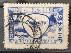 A 88 Selo Aereo Semana da Asa Aviao Aviacao 1959 Circulado 4