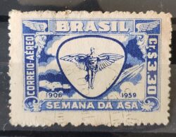 A 88 Selo Aereo Semana da Asa Aviao Aviacao 1959 Circulado 7