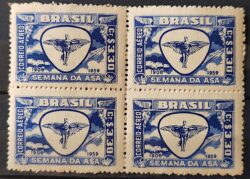 A 88 Selo Aereo Semana da Asa Aviao Aviacao 1959 Quadra 1