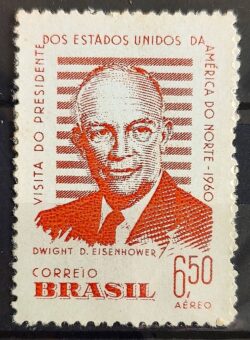 A 91 Selo Presidente dos Estados Unidos Eisenhower 1960 1