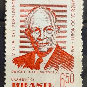 A 91 Selo Presidente dos Estados Unidos Eisenhower 1960 1