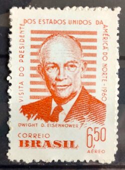 A 91 Selo Presidente dos Estados Unidos Eisenhower 1960 2