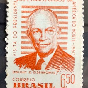 A 91 Selo Presidente dos Estados Unidos Eisenhower 1960 2