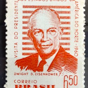 A 91 Selo Presidente dos Estados Unidos Eisenhower 1960 3