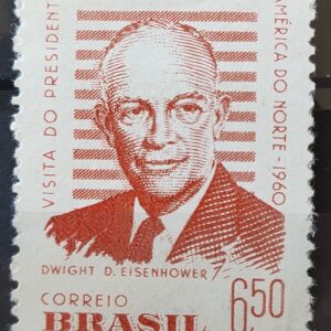 A 91 Selo Presidente dos Estados Unidos Eisenhower 1960 4