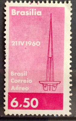 A 95 Selo Aereo Inauguracao de Brasilia Torre de TV Comunicacao 1960 1
