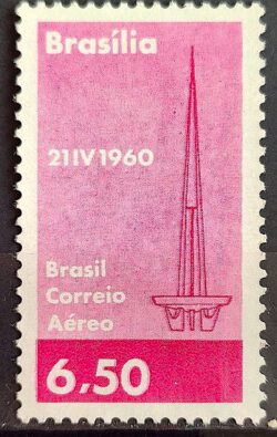 A 95 Selo Aereo Inauguracao de Brasilia Torre de TV Comunicacao 1960 2