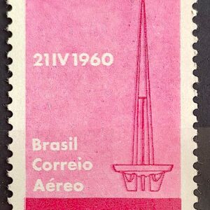 A 95 Selo Aereo Inauguracao de Brasilia Torre de TV Comunicacao 1960 3