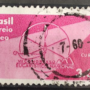 A 97 Selo Congresso Eucaristico Nacional Curitiba 1960 Circulado 1
