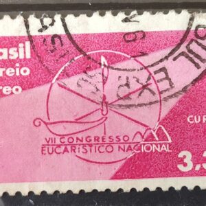 A 97 Selo Congresso Eucaristico Nacional Curitiba 1960 Circulado 5