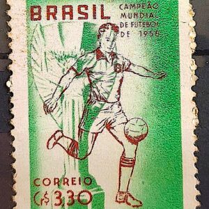 C 430 Selo Brasil Campeao Mundial de Futebol Suecia 1959 1