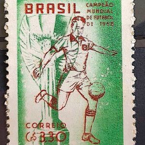 C 430 Selo Brasil Campeao Mundial de Futebol Suecia 1959 2