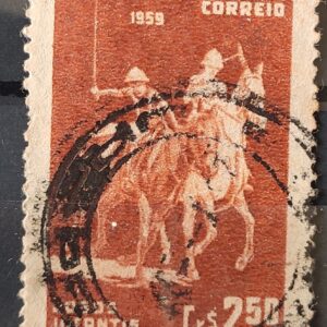C 433 Selo Jogos Infantis Polo Cavalo Crianca Infantil 1959 Circulado 13