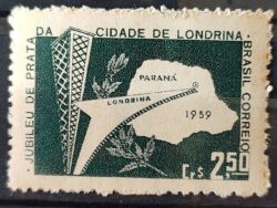 C 438 Selo Cidade de Londrina Mapa 1959 1