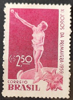 C 439 Selo Jogos da Primavera Mulher Arremesso de Peso 1959 3