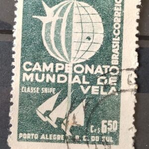 C 440 Selo Campeonato Mundial de Vela Classe Snipe Porto Alegre 1959 Circulado 8