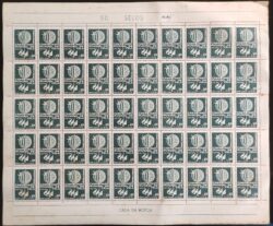 C 440 Selo Campeonato Mundial de Vela Classe Snipe Porto Alegre 1959 Folha