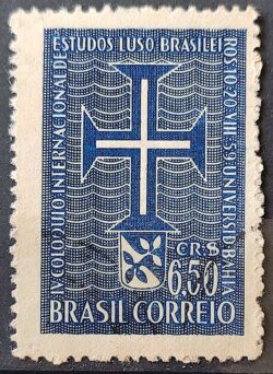 C 441 Selo Coloquio de Estudos Luso Brasileiros Bahia Portugal 1959 Circulado 1